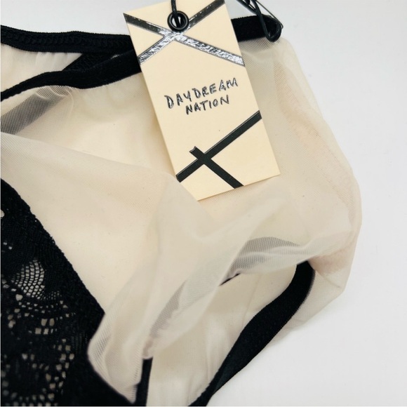 NWT Revolve Daydream Nation Crystal Vision Panty Color Black/Pink Size Small - Picture 4 of 10